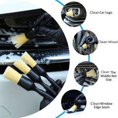 Car Exterior Interior Detail Boar Hair Bristle Brushes
