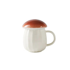 Cute Mushroom Cup With Lid Ceramics Coffee Mug