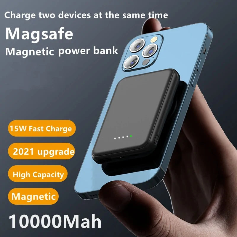 New 5000mAh Magsafe Magnetic Wireless Power Bank