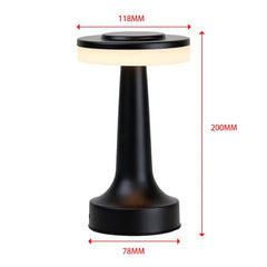 Retro Bar Desk Table Lamp Rechargeable Wireless Touch Sensor Night Light for Restaurant Coffee Bedroom Bedside Home Decor Lamps