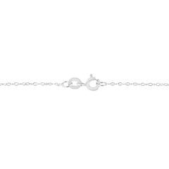 14K White Gold 1/3 Cttw Emerald Shape Solitaire Diamond 18" Pendant Necklace (G-H Color, VS2-SI1 Clarity)