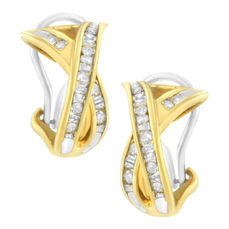 14K Yellow and White Gold 1/2 TDW 