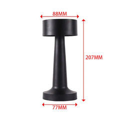 Retro Bar Desk Table Lamp Rechargeable Wireless Touch Sensor Night Light for Restaurant Coffee Bedroom Bedside Home Decor Lamps