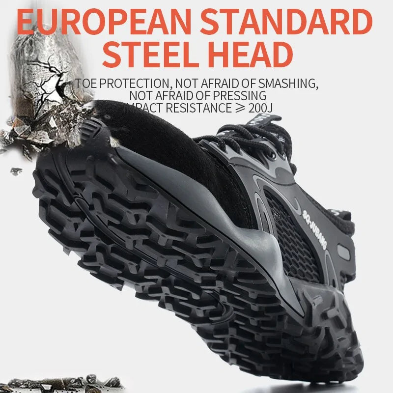 Anti-collision and Anti-smashing Breathable Safety Shoes